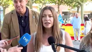 Rueda de Prensa en Sevilla la Nueva. Ester Muñoz