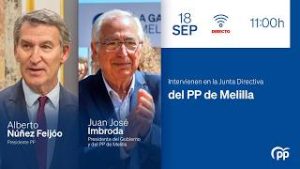 Feijóo e Imbroda intervienen en la Junta Directiva del PP de Melilla