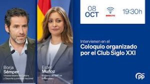 Borja Sémper y Ester Muñoz intervienen en el Club Siglo XXI