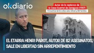 El etarra Henri Parot, autor de 82 asesinatos, sale en libertad sin arrepentimiento
