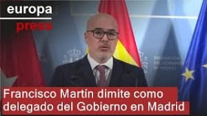 Francisco Martín dimite como delegado del Gobierno en Madrid